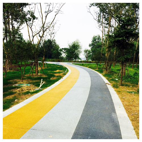 东丽广陵公园彩色透水地坪